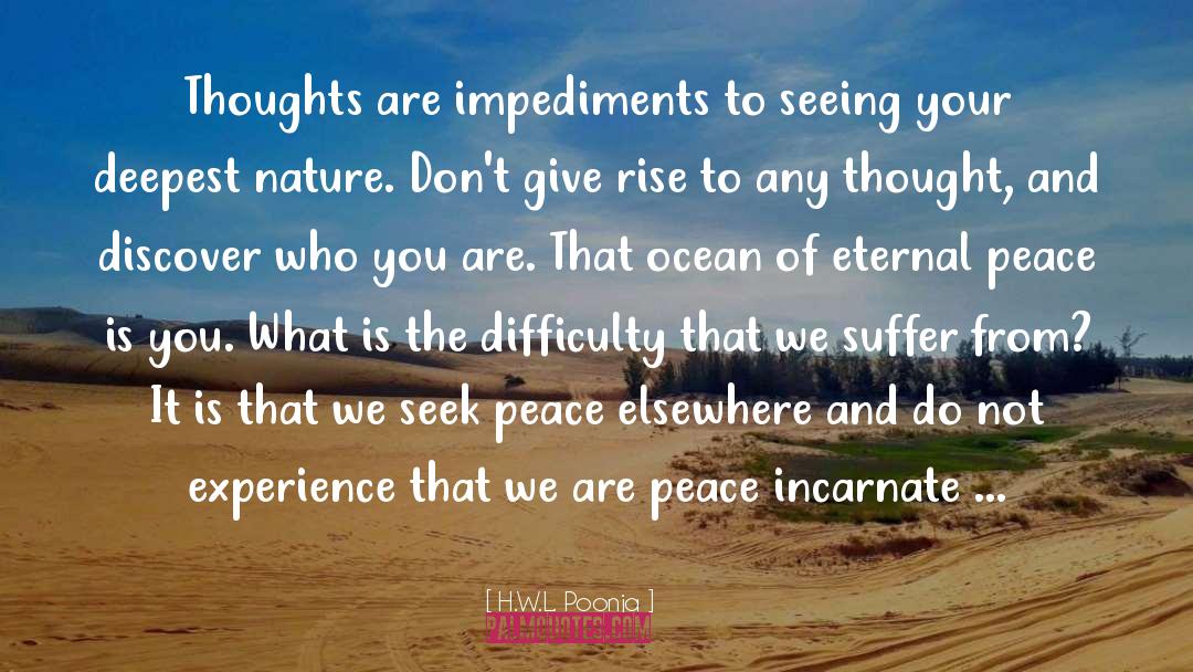 Eternal Peace quotes by H.W.L. Poonja