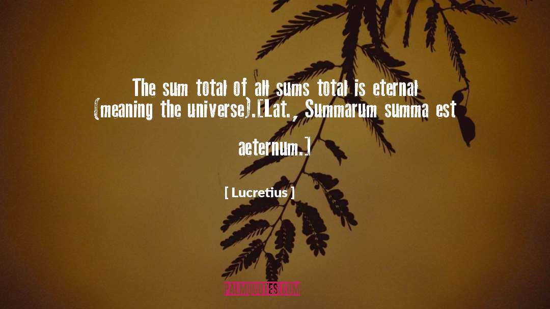 Eternal Seduction quotes by Lucretius