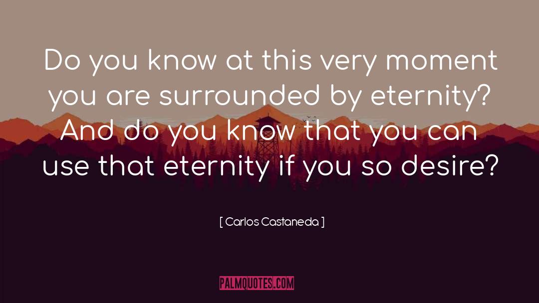 Eternity quotes by Carlos Castaneda