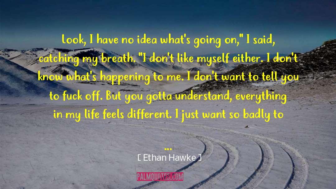 Ethan Frome Sledding quotes by Ethan Hawke