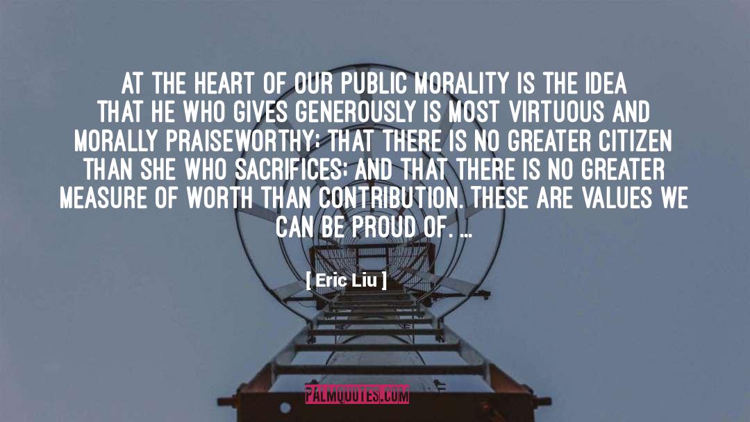 Ethic quotes by Eric Liu
