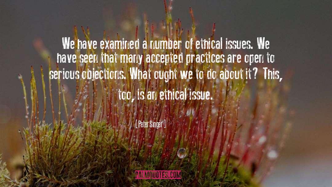 Ethical Issues quotes by Peter Singer