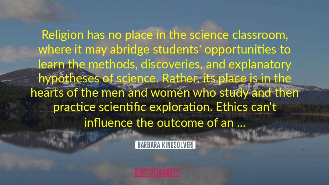 Ethics And Morality quotes by Barbara Kingsolver