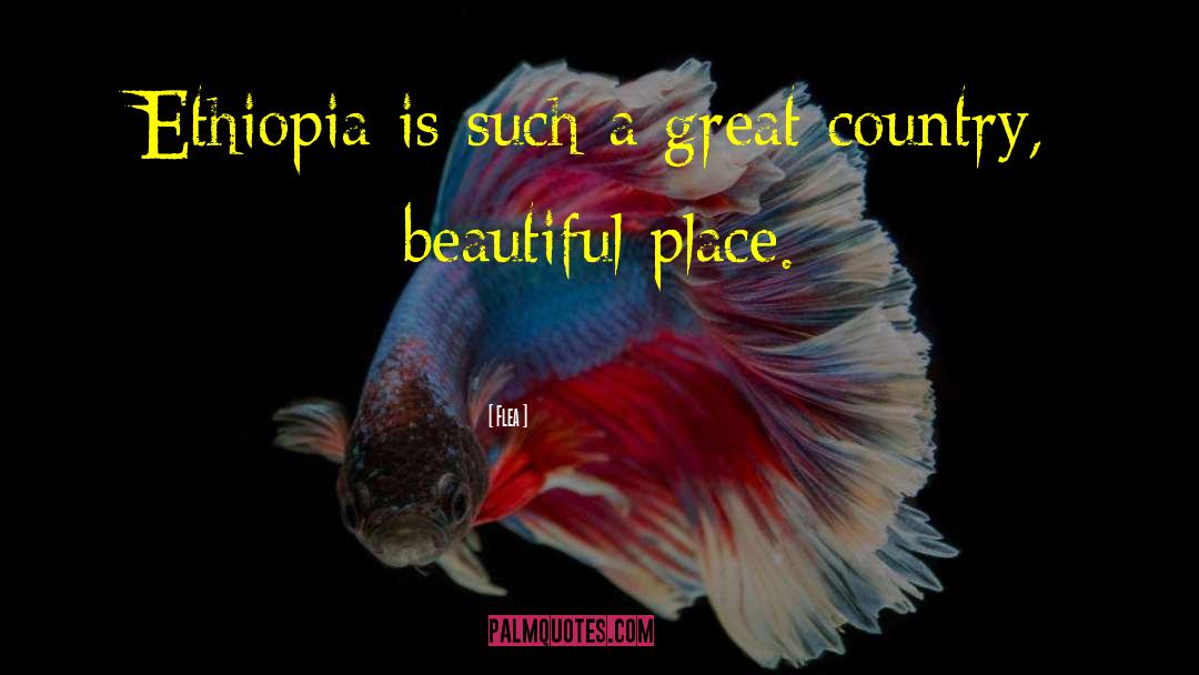 Ethiopia quotes by Flea