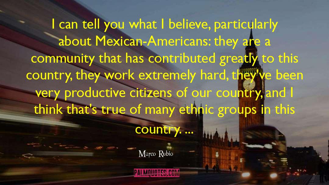 Ethnic Groups quotes by Marco Rubio