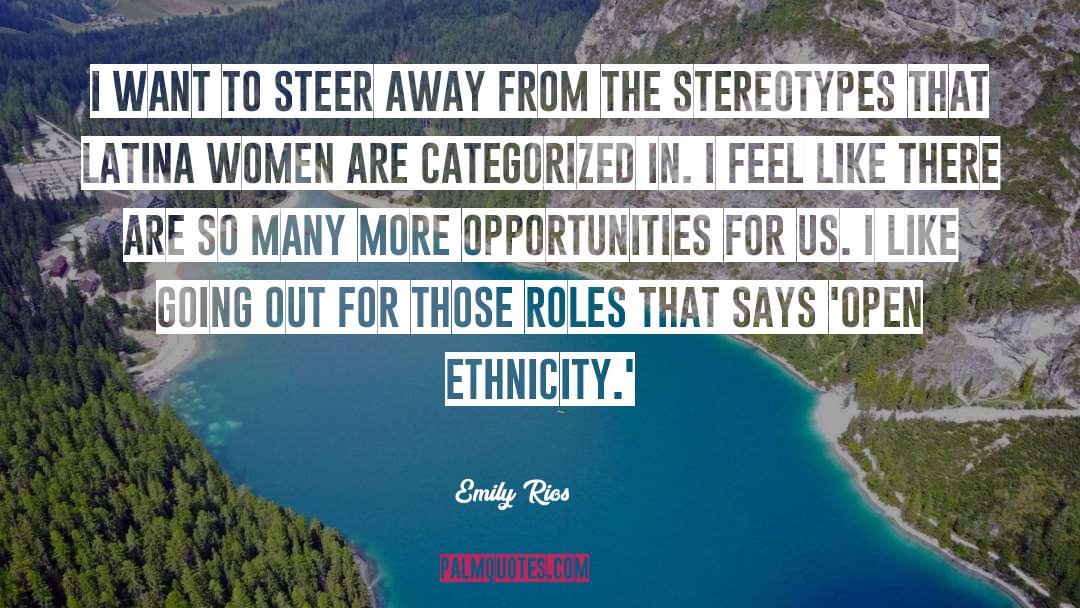 Ethnic Stereotypes quotes by Emily Rios