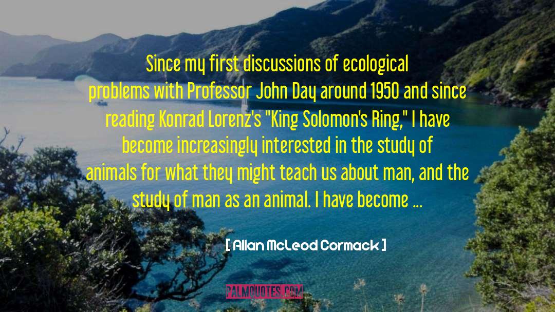 Ethologist Konrad quotes by Allan McLeod Cormack