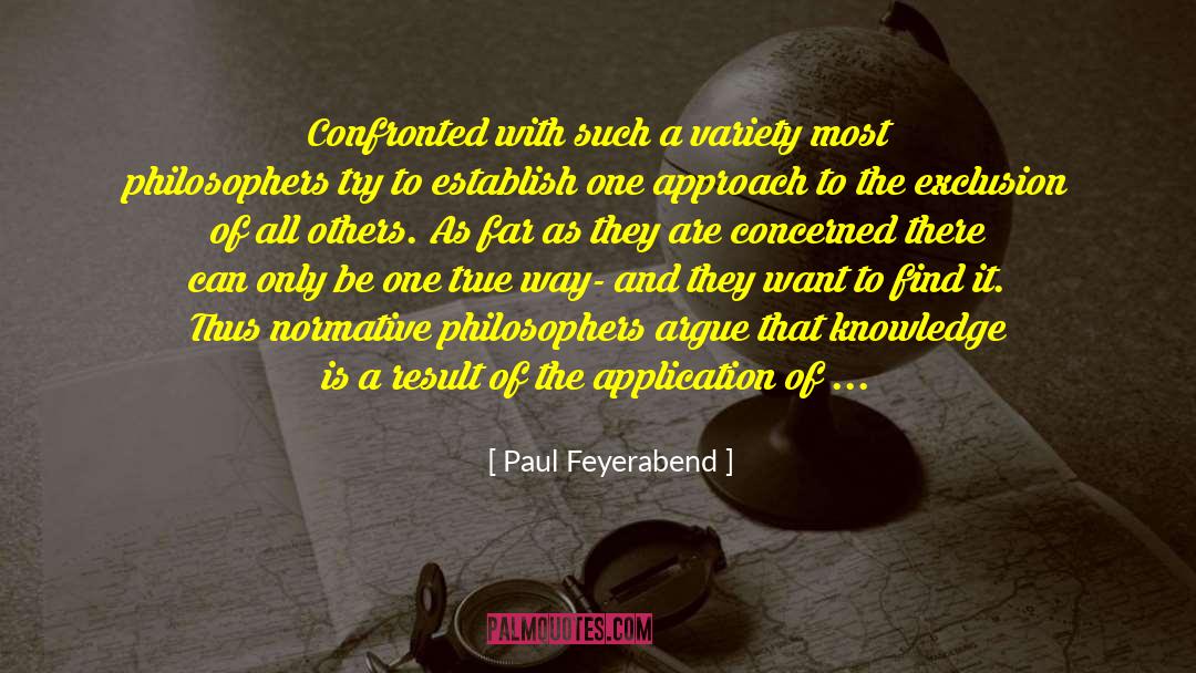 Etiiquette Rules quotes by Paul Feyerabend