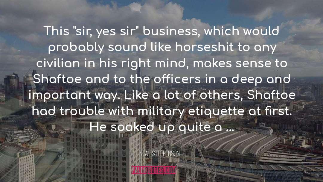 Etiquette quotes by Neal Stephenson