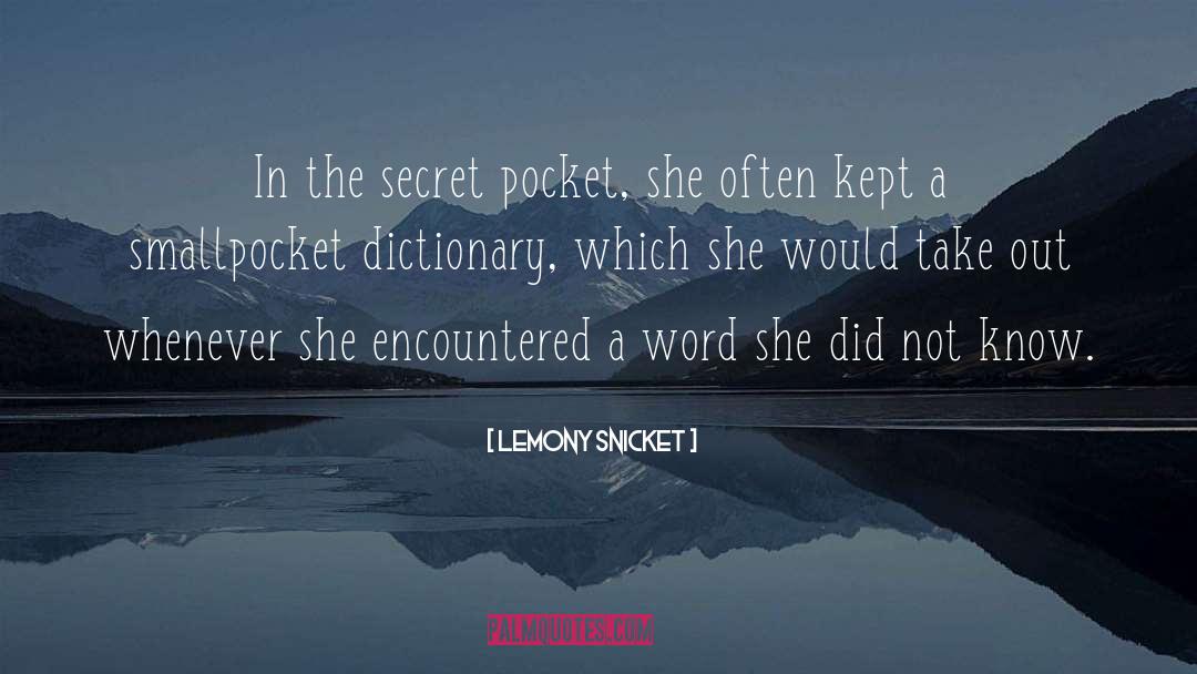 Etymology Dictionary quotes by Lemony Snicket