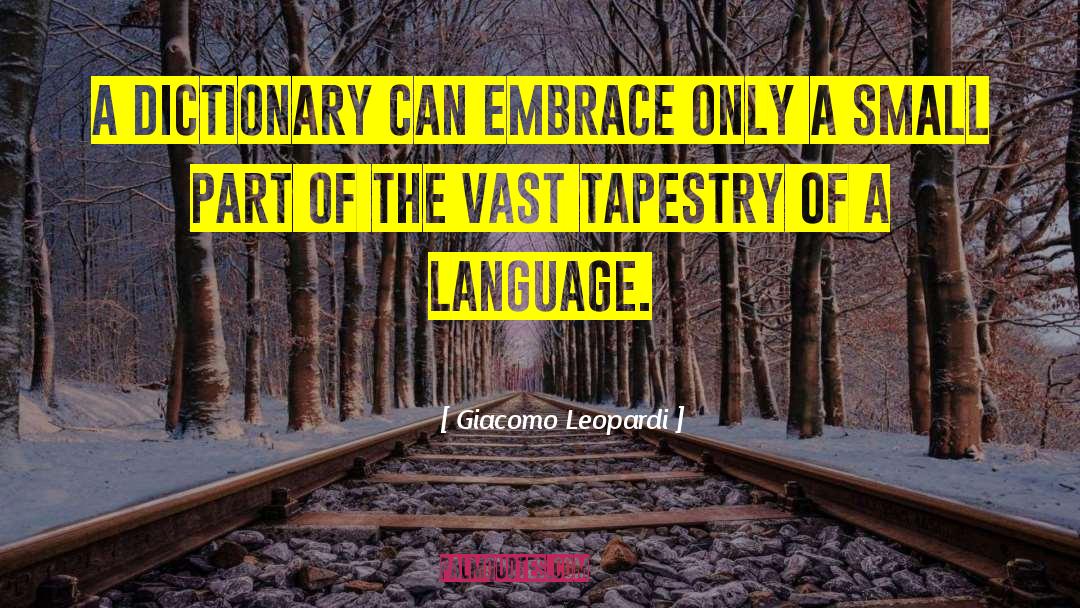 Etymology Dictionary quotes by Giacomo Leopardi