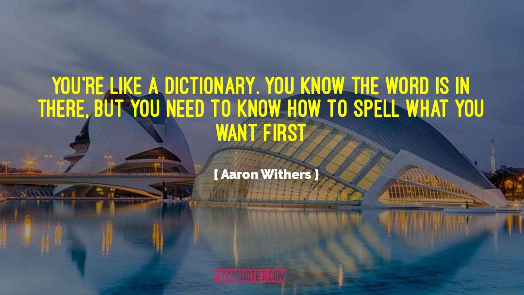 Etymology Dictionary quotes by Aaron Withers
