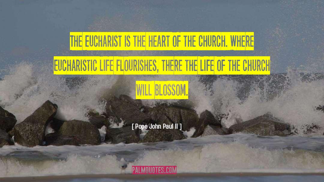 Eucharist quotes by Pope John Paul II
