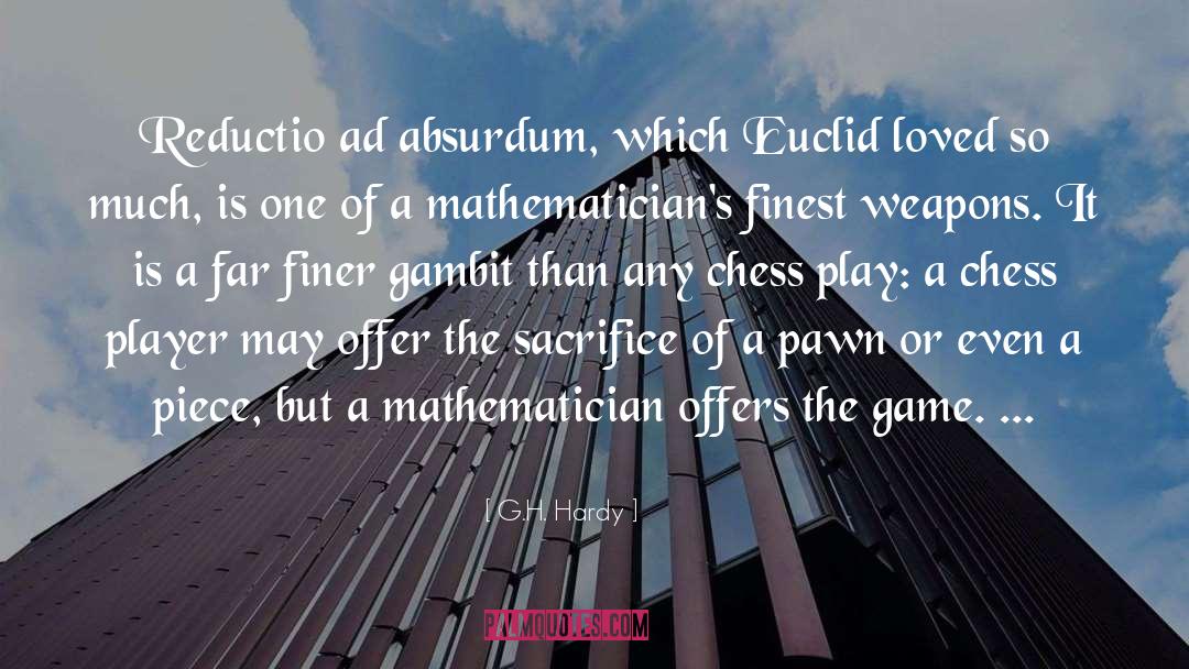 Euclid quotes by G.H. Hardy