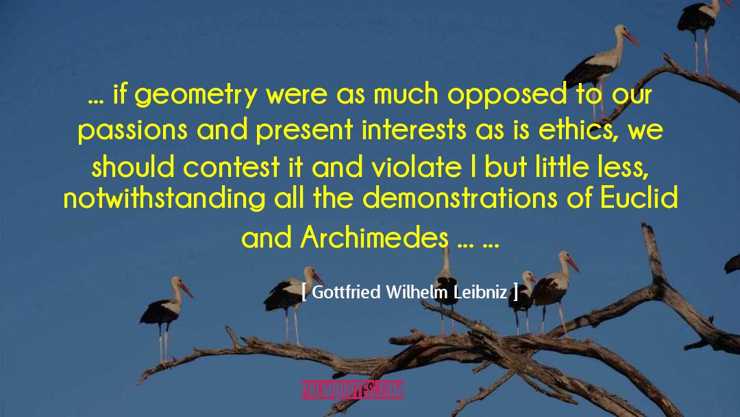 Euclid quotes by Gottfried Wilhelm Leibniz