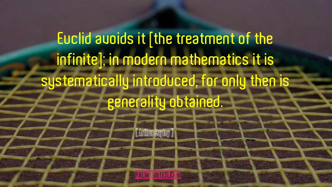 Euclid quotes by Arthur Cayley