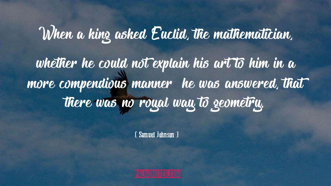 Euclid quotes by Samuel Johnson