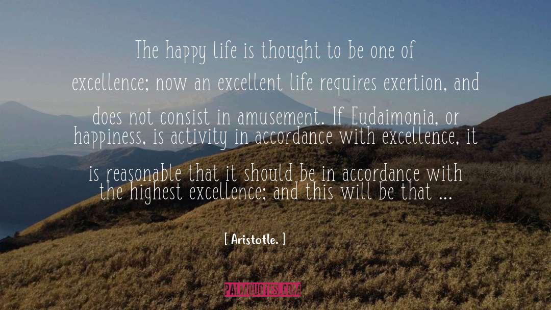 Eudaimonia quotes by Aristotle.