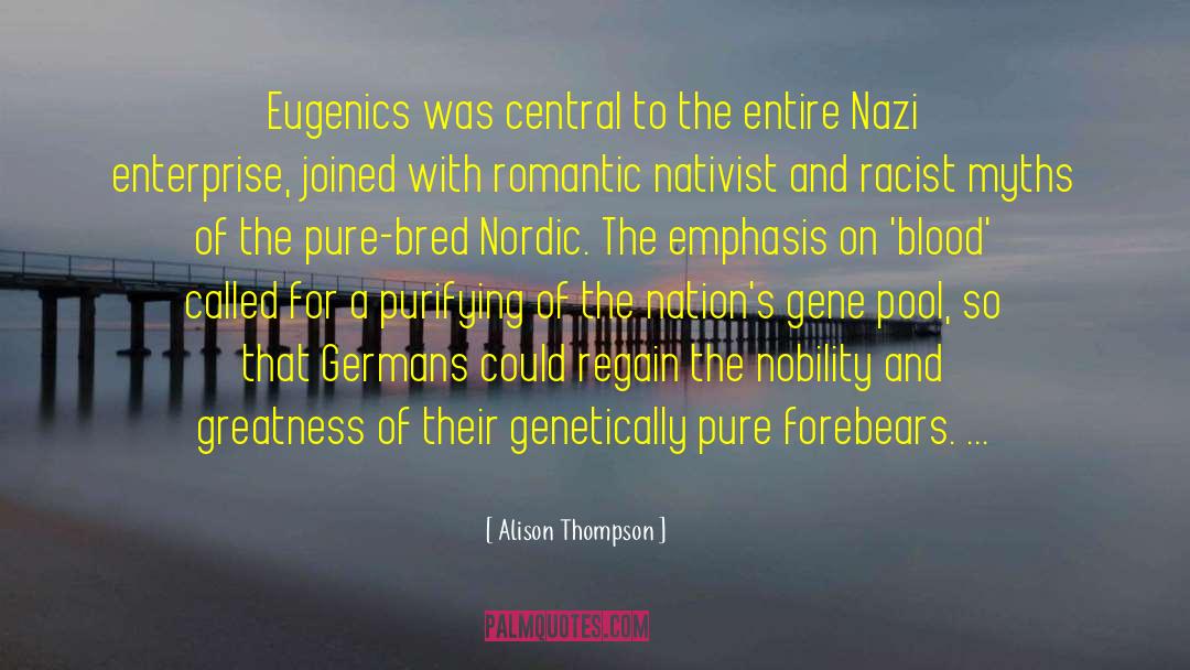 Eugenics quotes by Alison Thompson