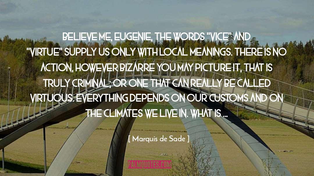 Eugenie quotes by Marquis De Sade
