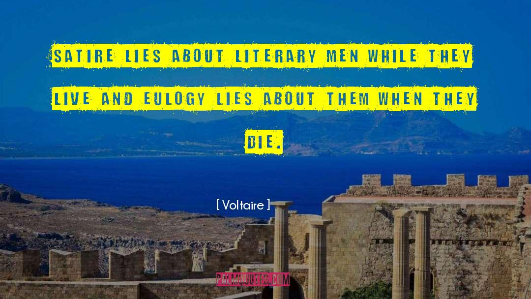 Eulogy quotes by Voltaire