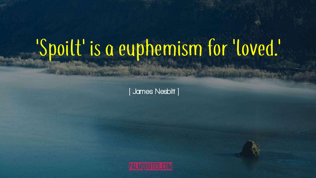 Euphemism quotes by James Nesbitt