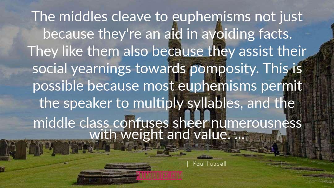 Euphemism quotes by Paul Fussell