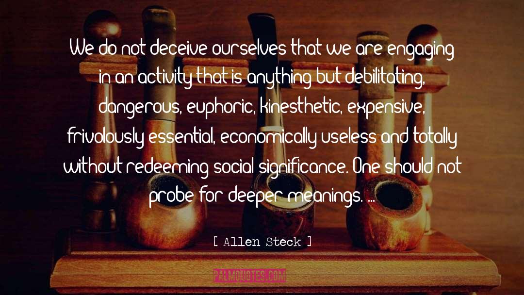 Euphoric quotes by Allen Steck