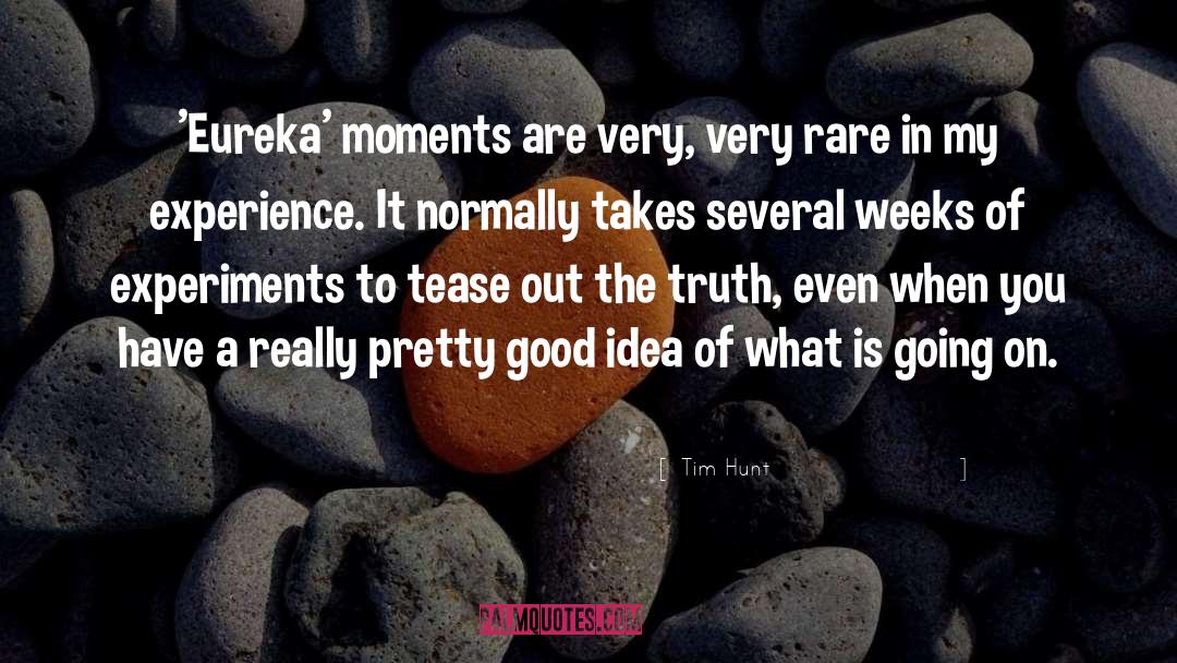 Eureka Moments quotes by Tim Hunt