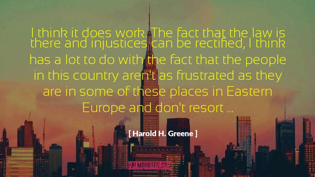 Europe And America quotes by Harold H. Greene