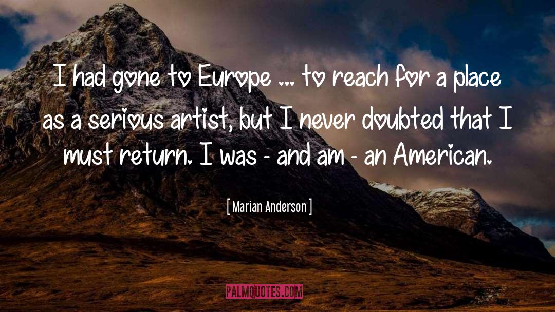 Europe Eurocentrism quotes by Marian Anderson