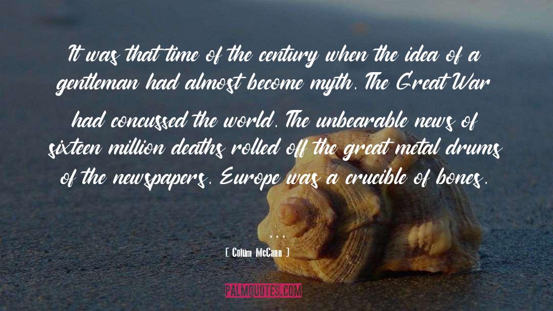 Europe quotes by Colum McCann