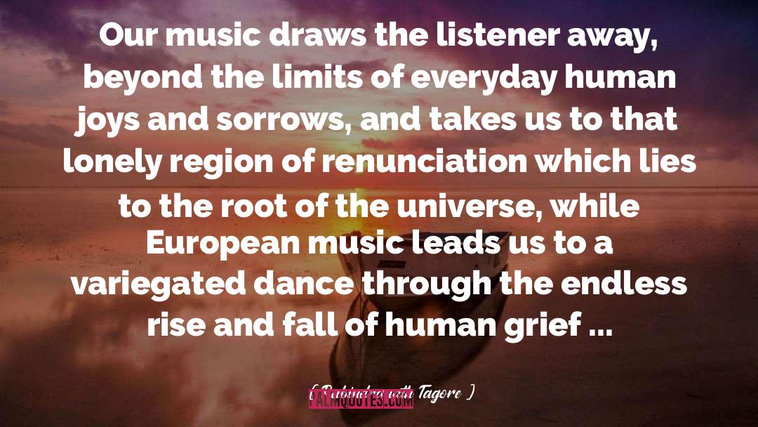 European Music quotes by Rabindranath Tagore