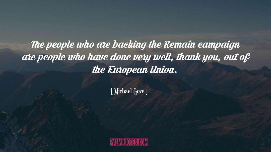 European quotes by Michael Gove