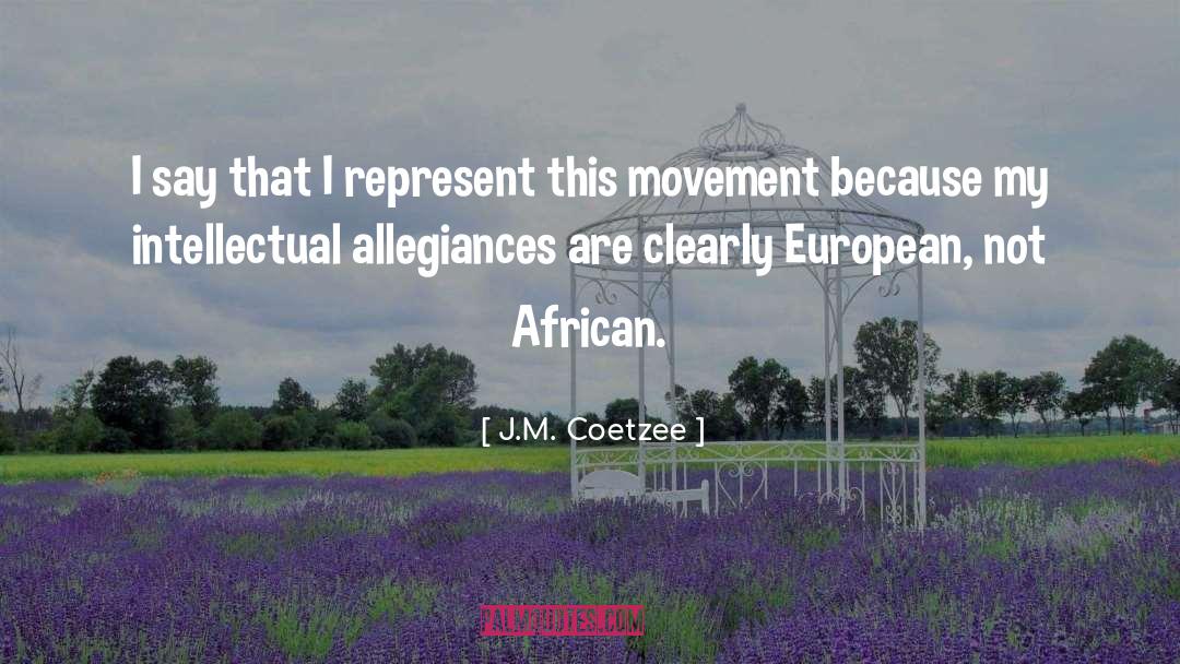 European quotes by J.M. Coetzee