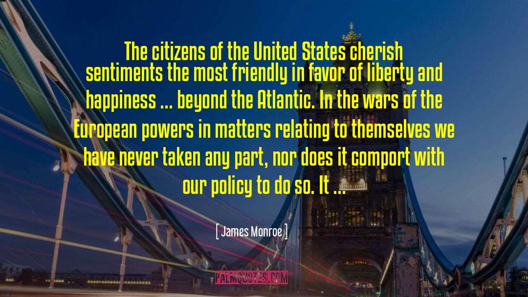 European Travel quotes by James Monroe