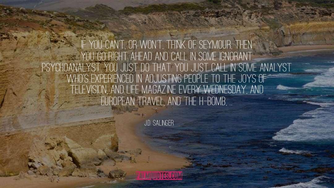 European Travel quotes by J.D. Salinger