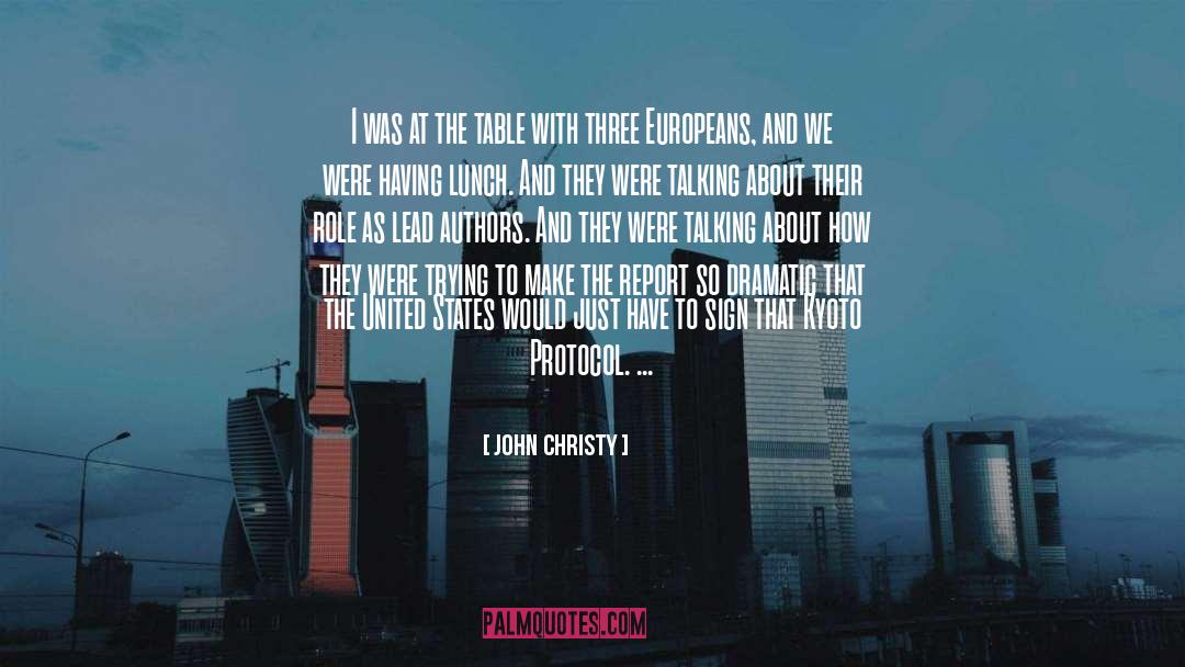 Europeans quotes by John Christy
