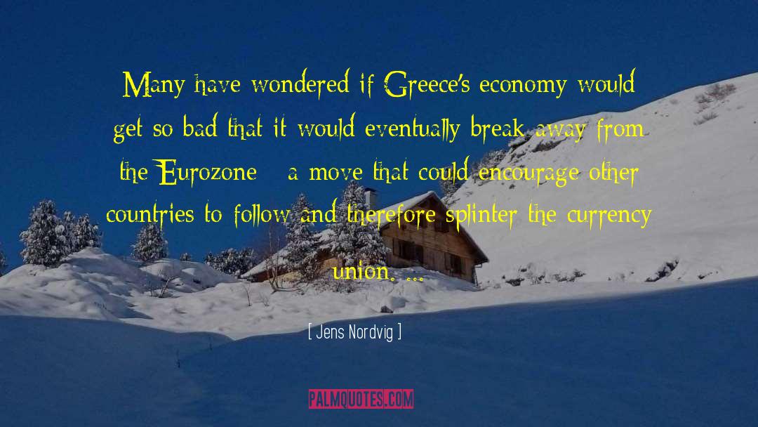 Eurozone quotes by Jens Nordvig