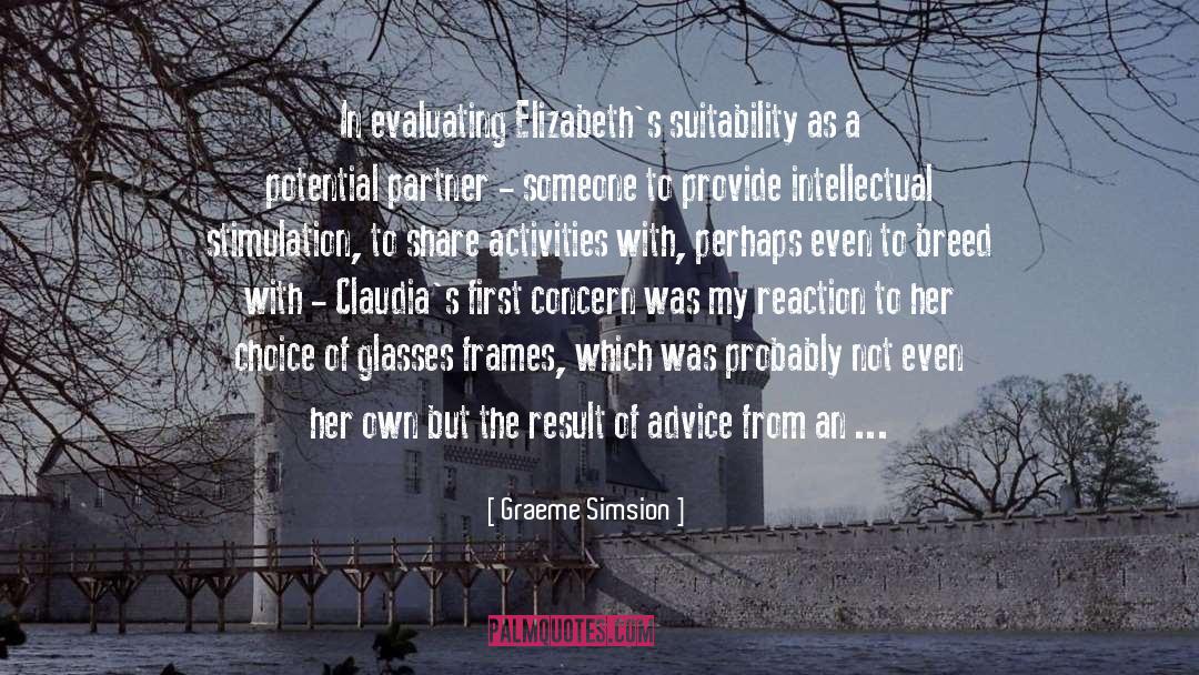 Evaluating quotes by Graeme Simsion