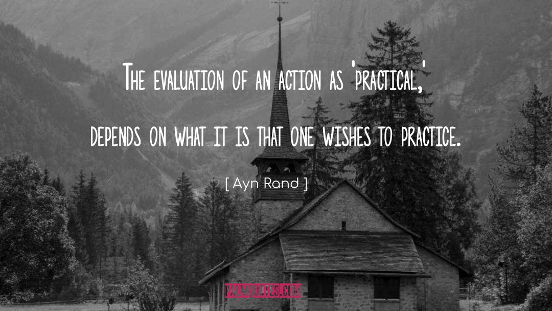 Evaluation quotes by Ayn Rand