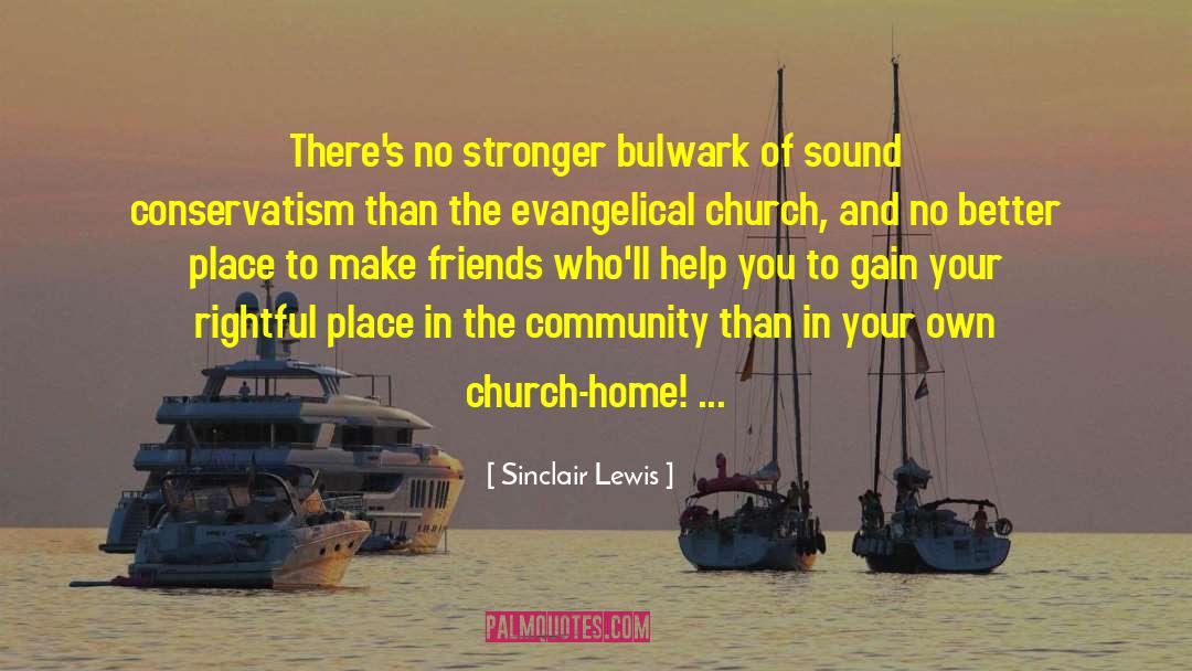 Evangelical Church quotes by Sinclair Lewis