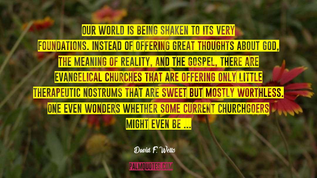 Evangelical quotes by David F. Wells