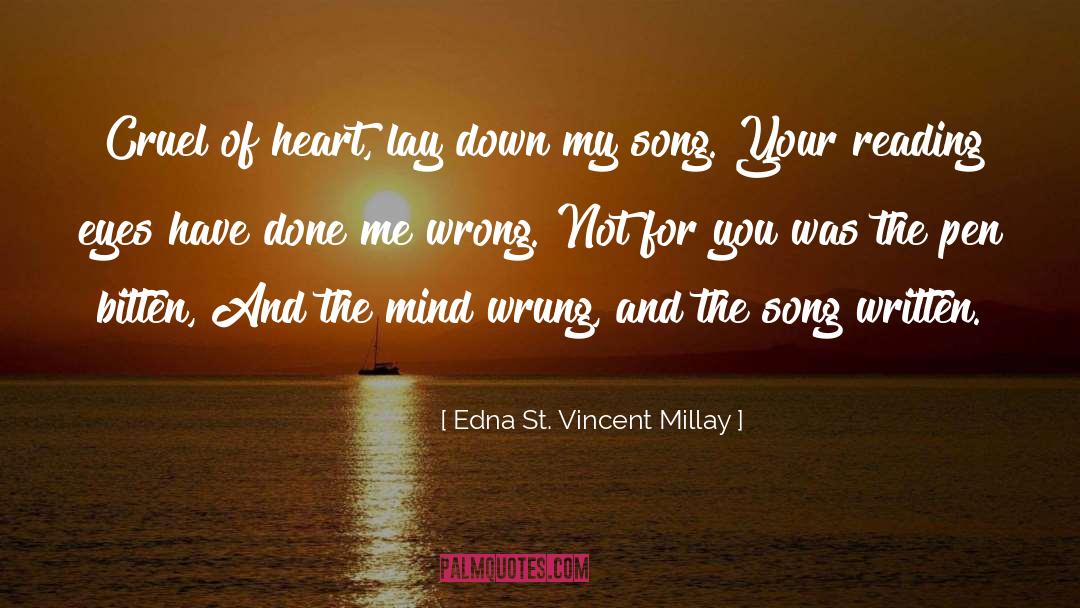 Evangeline St Vincent quotes by Edna St. Vincent Millay