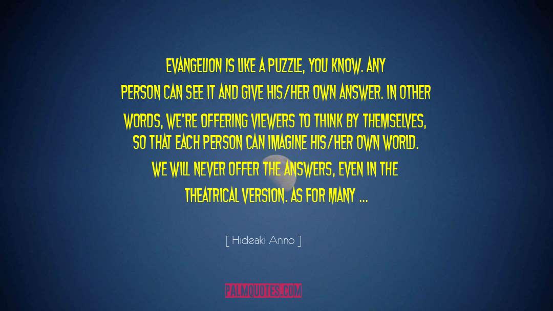 Evangelion quotes by Hideaki Anno