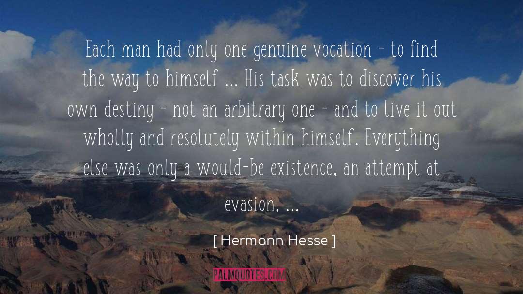 Evasion quotes by Hermann Hesse