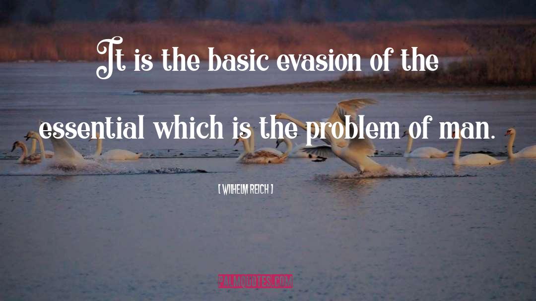 Evasion quotes by Wilhelm Reich