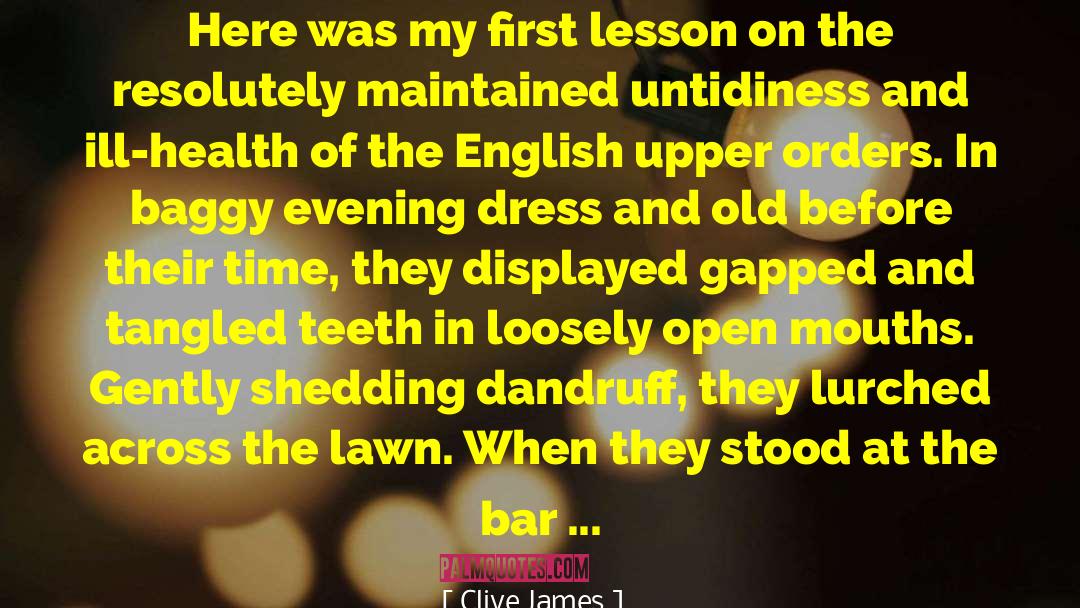 Evening Dress quotes by Clive James