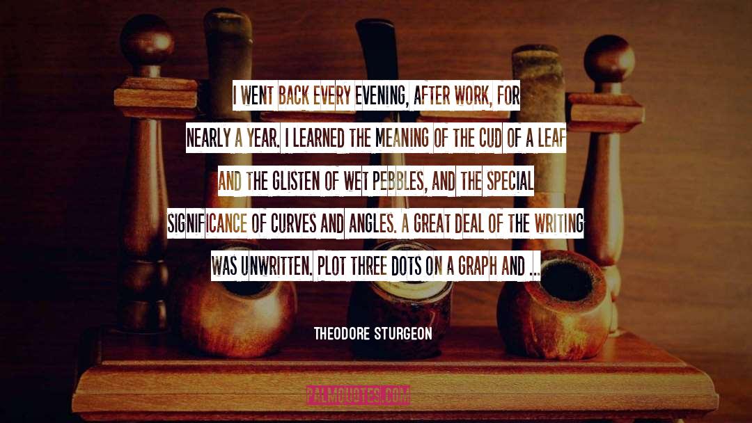 Evening quotes by Theodore Sturgeon