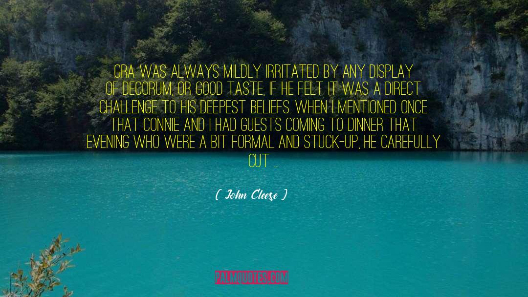 Evening Solace quotes by John Cleese